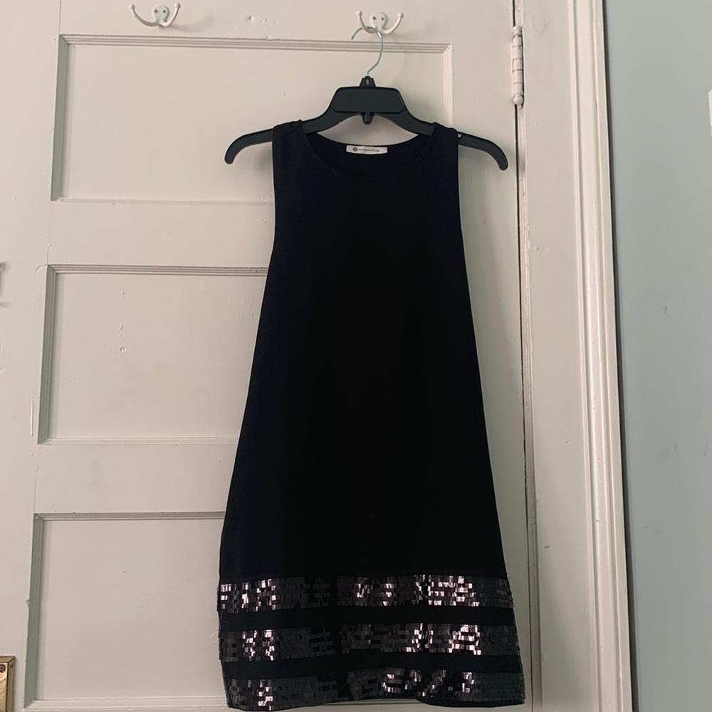 Black shift dress